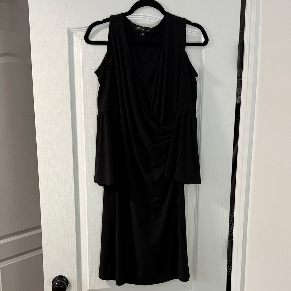 INC International Concepts Black Long Sleeve Dress